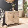 Buffet MANDY beige scandi 2 tiroirs 2 portes