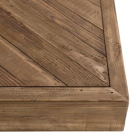 Table basse carrée en pin recyclé SANDY 99.5x99.5cm