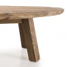 Table basse ovale en bois de pin recyclé SANDY