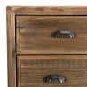 Meuble chiffonnier marron 5 tiroirs bois Pin recyclé - SANDY