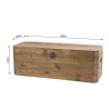 Coffre rangement marron bois Pin recyclé - SANDY