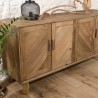 Buffet marron 4 portes bois Pin recyclé SANDY