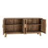SANDY Brown 4-Door Sideboard in Recycled Pine - Contemporary Living Room Furniture