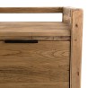 SANDY Brown Bedside Table - Recycled Pine - 1 Drawer - Ideal Dimensions