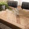 SANDY Brown Rectangular Dining Table 200x90cm - Recycled Pine