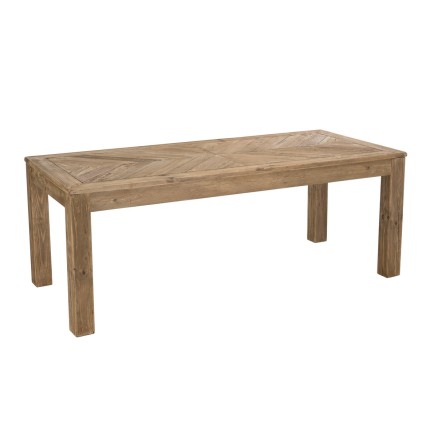 SANDY Brown Rectangular Dining Table 200x90cm - Recycled Pine
