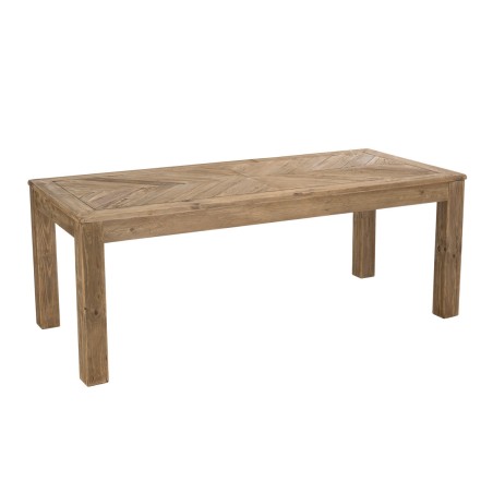 SANDY Brown Rectangular Dining Table 200x90cm - Recycled Pine