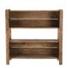 SANDY - Brown 3-tier Recycled Pine Wood Shelf