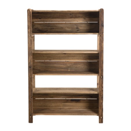 SANDY Brown 5-Tier Recycled Pine Wood Shelf