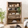 Étagère en pin recyclé SANDY 5 niveaux