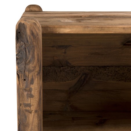 SANDY Brown 2-Compartment Shelf / Shoe Storage | Recycled Pine Wood
