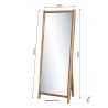 SANDY - Brown Recycled Pine Wood Mirror | Home Decor