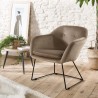 AGATHE Urban Armchair - Beige Velvet