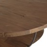 Table basse SIXTINE - Teck recyclé et métal noir