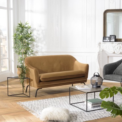 Canapé ROME 2 places couleur camel