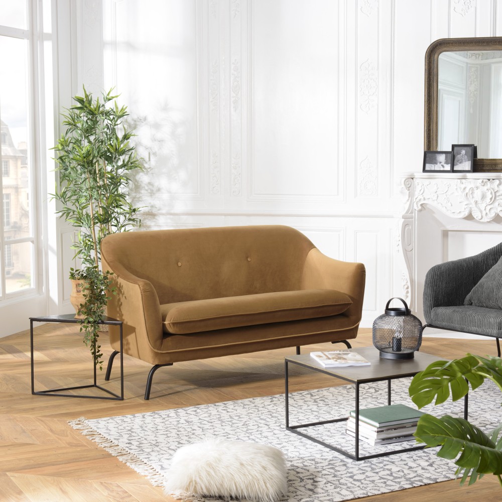 Canapé ROME 2 places couleur camel