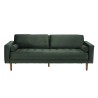 NELSON - MADRID 3-Seater Velvet Sofa in Pine Green