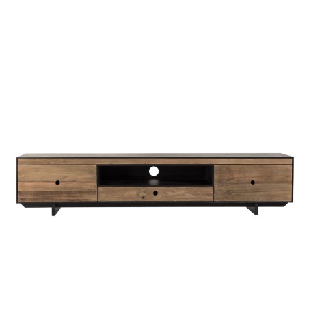DANDY TV Stand 3 Drawers 1 Niche Natural Recycled Pine and Black