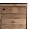 DANDY Sideboard - Natural and Black Recycled Pine - 4 Doors