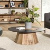 Table basse ronde DANDY 90x90cm bois Pin recyclé