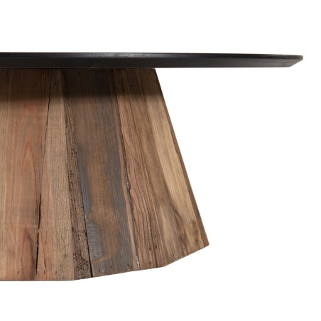 Table basse ronde DANDY 90x90cm bois Pin recyclé