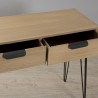 MARGAUX Natural Wood Console Table with 2 Drawers