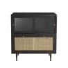 Buffet YANIS en pin noir - Meuble design et pratique