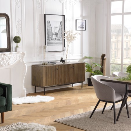 Buffet GINO en bois d'acacia 3 portes