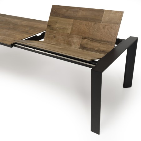 Table à manger MAXENCE en bois teck recyclé