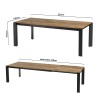 Table à manger MAXENCE en bois teck recyclé