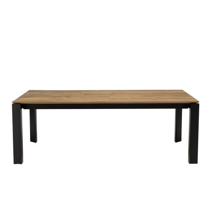 Table à manger MAXENCE en bois teck recyclé