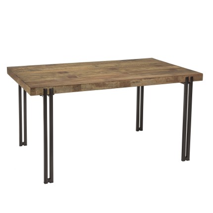 Table à manger SIXTINE 4 personnes 150x90cm bois Mahogany