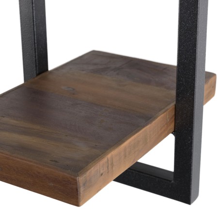 Étagère murale SIXTINE en teck recyclé et métal noir