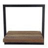 SIXTINE Wall Shelf 'S' - Recycled Teak Shelf with Metal Frame