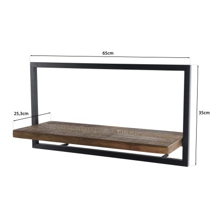 Étagère murale SIXTINE en teck recyclé