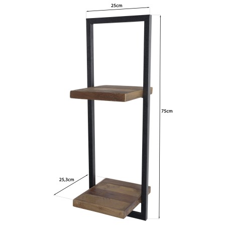 Étagère murale SIXTINE en teck recyclé