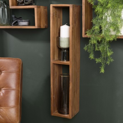 Étagère murale SIXTINE en bois teck recyclé
