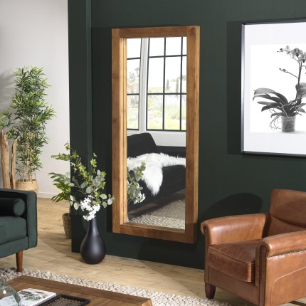 Miroir rectangulaire SIXTINE en bois de teck 180x80cm