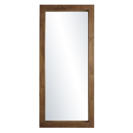 SIXTINE - Brown Rectangular Teak Mirror, 180 x 80 cm
