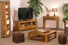 Étagère bibliothèque marron 45 cm bois teck