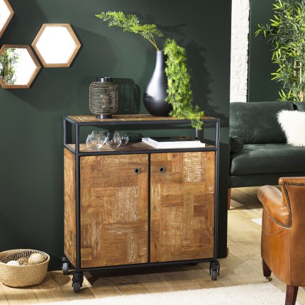 Buffet SIXTINE en teck recyclé et acier