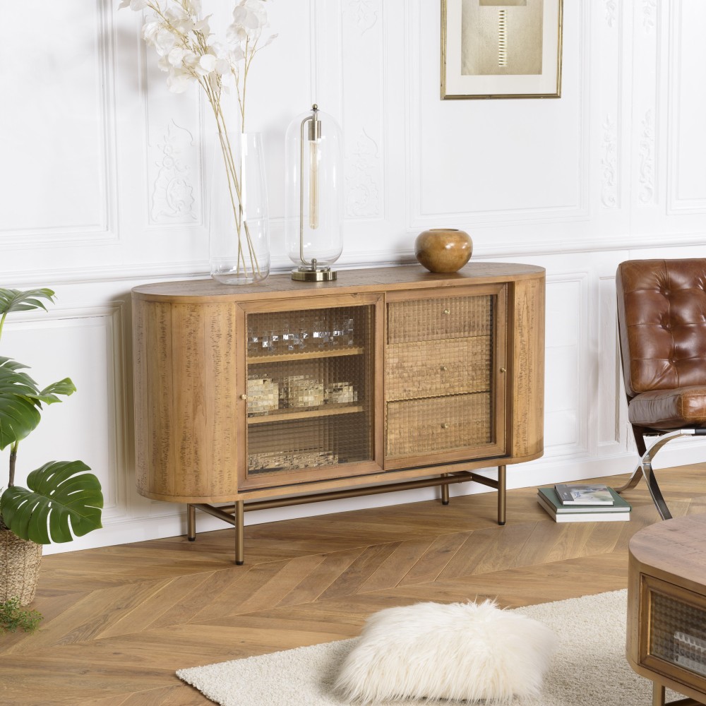 Buffet YSEULT en bois de peuplier