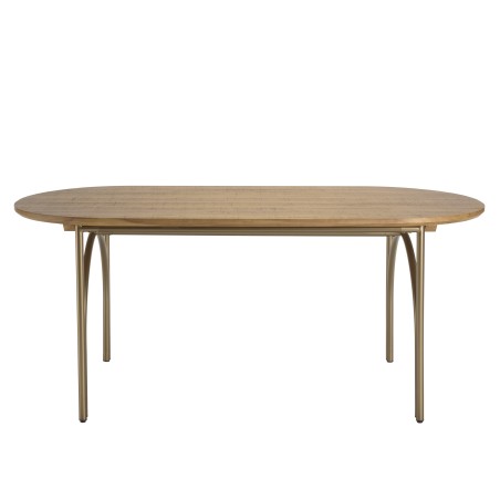 Table à manger ovale YSEULT 180x90cm bois peuplier