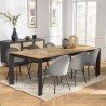 Table à manger MAXENCE en bois teck recyclé
