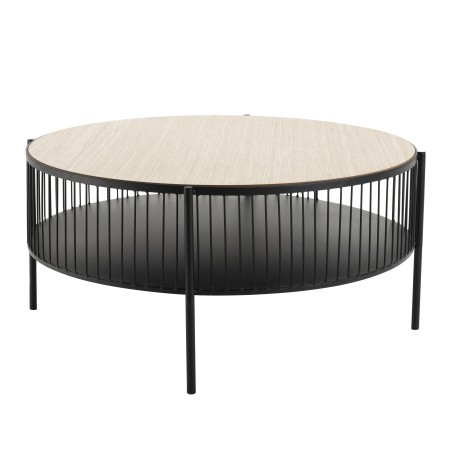 Table basse ronde TOD double plateau 80x80cm