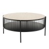 Table basse ronde TOD double plateau 80x80cm
