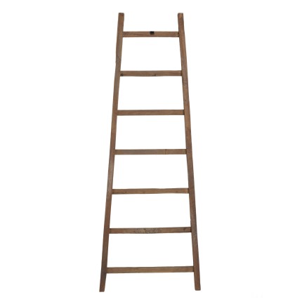 SIXTINE - Brown Teak Wood Recycled Towel Rack