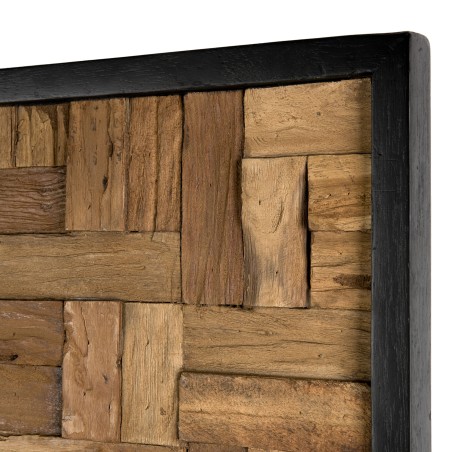 Décoration murale SAM en bois de teck recyclé