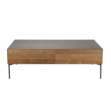 MAXENCE Rectangular Coffee Table 111x60cm - Recycled Teak Wood
