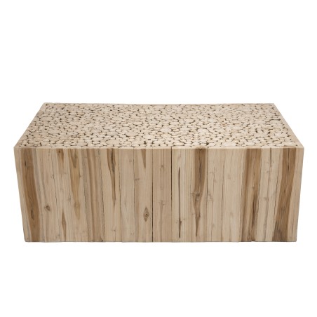 CLARA Rectangular Coffee Table 110x60cm Natural Wood Teak